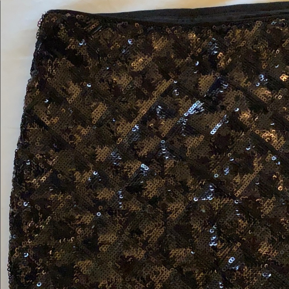 Banana Republic Black Sequin Pencil Skirt - Picture 2 of 4